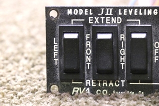 USED JII RVA LEVELING SYSTEM SWITCH PANEL MOTORHOME PARTS FOR SALE