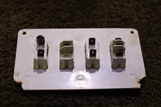 USED MOTORHOME STORAGE LIGHTS & WATER PUMP SWITCH PANEL FOR SALE