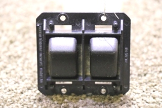 USED BLACK DOUBLE SWITCH PANEL MOTORHOME PARTS FOR SALE
