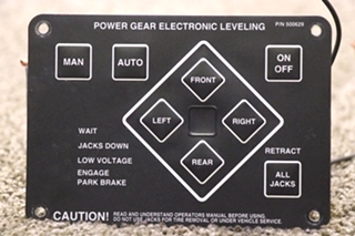 USED MOTORHOME POWER GEAR ELECTRONIC LEVELING 500629 TOUCH PAD FOR SALE