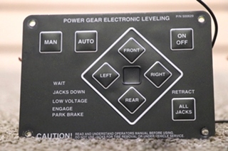 USED MOTORHOME POWER GEAR ELECTRONIC LEVELING 500629 TOUCH PAD FOR SALE