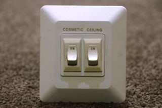 USED RV/MOTORHOME COSMETIC / CEILING DOUBLE SWITCH PANEL FOR SALE