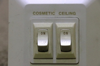 USED RV/MOTORHOME COSMETIC / CEILING DOUBLE SWITCH PANEL FOR SALE