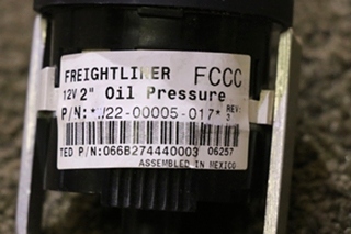 USED MOTORHOME FREIGHTLINER W22-00005-017 OIL PRESS DASH GAUGE FOR SALE