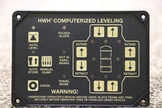 USED HWH COMPUTERIZED LEVELING AP46382 TOUCH PAD MOTORHOME PARTS FOR SALE