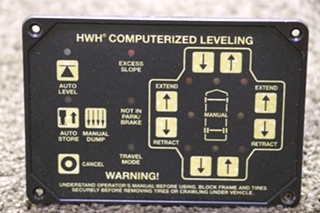 USED HWH COMPUTERIZED LEVELING AP46382 TOUCH PAD MOTORHOME PARTS FOR SALE