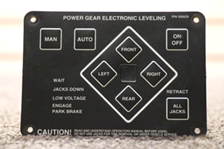 USED RV 500629 POWER GEAR ELECTRONIC LEVELING TOUCH PAD FOR SALE