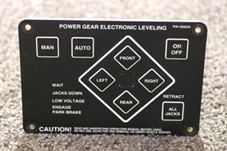 USED RV 500629 POWER GEAR ELECTRONIC LEVELING TOUCH PAD FOR SALE