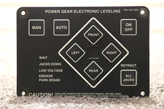 USED MOTORHOME POWER GEAR 140-1226 ELECTRONIC LEVELING TOUCH PAD FOR SALE