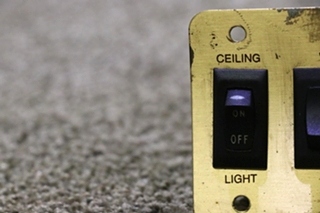 USED RV CEILING / WATER PUMP / GREEN LIGHT SWITCH PANEL FOR SALE