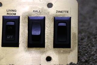 USED MOTORHOME KITCHEN / LIVING ROOM / HALL / DINETTE SWITCH PANEL FOR SALE
