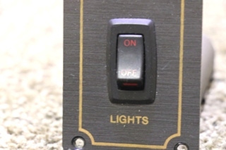 USED MONACO LIGHT ON / OFF SWITCH PANEL RV PARTS FOR SALE