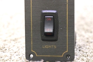 USED MONACO ON / OFF LIGHT SWITCH PANEL RV/MOTORHOME PARTS FOR SALE
