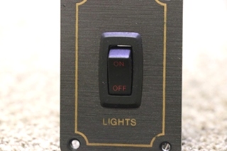 USED RV/MOTORHOME MONACO ON / OFF LIGHTS SWITCH PANEL FOR SALE