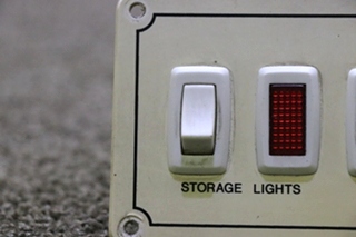 USED RV STORAGE LIGHTS & WATER PUMP SWITCH PANEL FOR SALE
