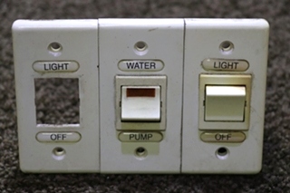 USED CONNECTING LIGHT / WATER / LIGHT SWITCH PANEL MOTORHOME PARTS FOR SALE