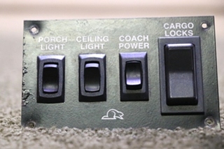 USED RV BEAVER 4 SWITCH PANEL FOR SALE
