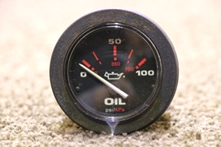 USED OIL PRESS DASH GAUGE 10181 RV PARTS FOR SALE