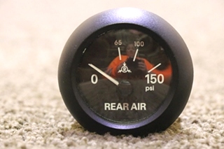 USED RV/MOTORHOME REAR AIR DASH GAUGE W22-00008-000 / 6913-00161-11 FOR SALE