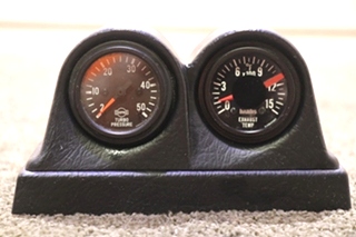 USED TURBO PRESS & EXHAUST TEMP GAUGE ASSEMBLY RV FOR SALE