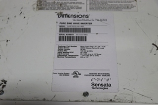 USED DIMENSIONS 24NP36G2LNQ-095 PURE SINE WAVE INVERTER MOTORHOME PARTS FOR SALE