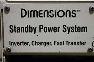 USED DIMENSIONS INVERTER / CHARGER / FAST TRANSFER WIN-12X20B5R1T RV/MOTORHOME PARTS FOR SALE