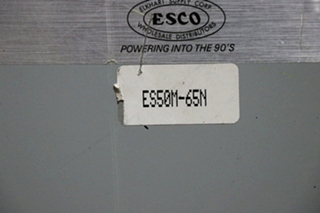 USED ESCO POWER 50 TRANSFER ES50M-65N AUTOMATIC TRANSFER SWITCH MOTORHOME PARTS FOR SALE