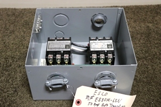 USED RV ES50M-65N ESCO POWER 50 TRANSFER AUTOMATIC TRANSFER SWITCH FOR SALE