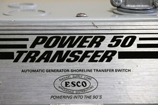 USED RV ES50M-65N ESCO POWER 50 TRANSFER AUTOMATIC TRANSFER SWITCH FOR SALE