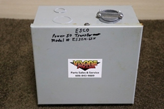 USED RV/MOTORHOME ESCO POWER 50 TRANSFER AUTOMATIC TRANSFER SWITCH ES50M-65N FOR SALE