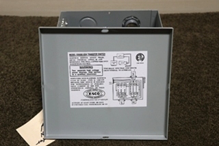 USED RV ES50M-65N ESCO POWER 50 TRANSFER AUTOMATIC TRANSFER SWITCH FOR SALE