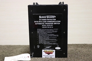USED MOTORHOME SURGE GUARD 40250-RVC AUTOMATIC TRANSFER SWITCH FOR SALE