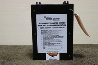 USED RV/MOTORHOME SURGE GUARD AUTOMATIC TRANSFER SWITCH 40350RVC FOR SALE