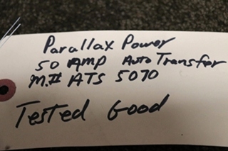 USED PARALLAX POWER SUPPLY AUTO LINE/GEN SWITCH ATS 5070 RV/MOTORHOME PARTS FOR SALE