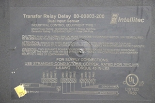 USED MOTORHOME INTELLITEC 00-00803-200 TRANSFER RELAY DELAY FOR SALE