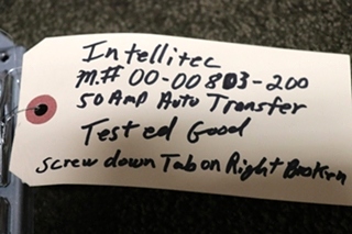 USED RV/MOTORHOME INTELLITEC TRANSFER RELAY DELAY 00-00803-200 FOR SALE