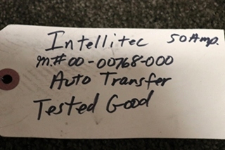 USED 00-00768-000 INTELLITEC TRANSFER RELAY DELAY RV PARTS FOR SALE