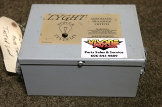 USED LYGHT POWER SYSTEMS LPT 50CA AUTOMATIC TRANSFER SWITCH MOTORHOME PARTS FOR SALE