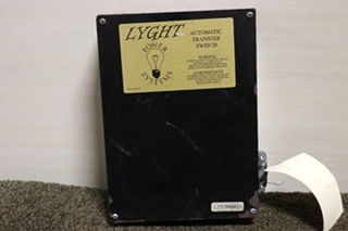 USED RV/MOTORHOME LYGHT POWER SYSTEMS AUTOMATIC TRANSFER SWITCH LPT50BRD FOR SALE