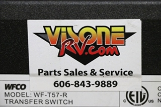 USED WF-T57-R WFCO AUTOMATIC TRANSFER SWITCH RV PARTS FOR SALE