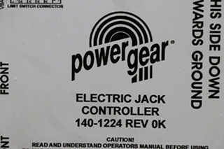 USED MOTORHOME POWER GEAR 140-1224 ELECTRIC JACK CONTROLLER FOR SALE