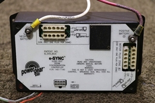 USED 140-1140 POWER GEAR E-SYNC SLIDE OUT ROOM SYNCRONIZATION CONTROLLER RV PARTS FOR SALE