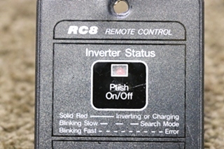 USED TRACE ENGINEERING RC8 REMOTE CONTROL RV PARTS FOR SALE