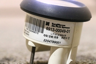 USED 6913-00049-01 FREIGHTLINER OIL PRESS DASH GAUGE RV PARTS FOR SALE