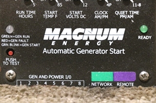 USED MAGNUM ENERGY AUTOMATIC GEN START MOTORHOME PARTS FOR SALE