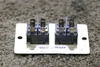 USED RV/MOTORHOME OPEN / CLOSE DOUBLE SWITCH PANEL AX9360BR FOR SALE