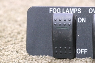 USED FOG LAMPS / OVERDRIVE DOUBLE SWITCH PANEL RV/MOTORHOME PARTS FOR SALE