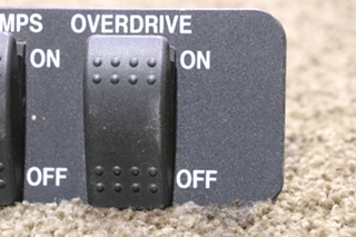 USED FOG LAMPS / OVERDRIVE DOUBLE SWITCH PANEL RV/MOTORHOME PARTS FOR SALE