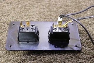 USED MOTORHOME GENERAC GENERATOR DOUBLE SWITCH PANEL FOR SALE