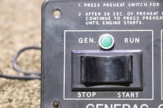 USED MOTORHOME GENERAC GENERATOR DOUBLE SWITCH PANEL FOR SALE